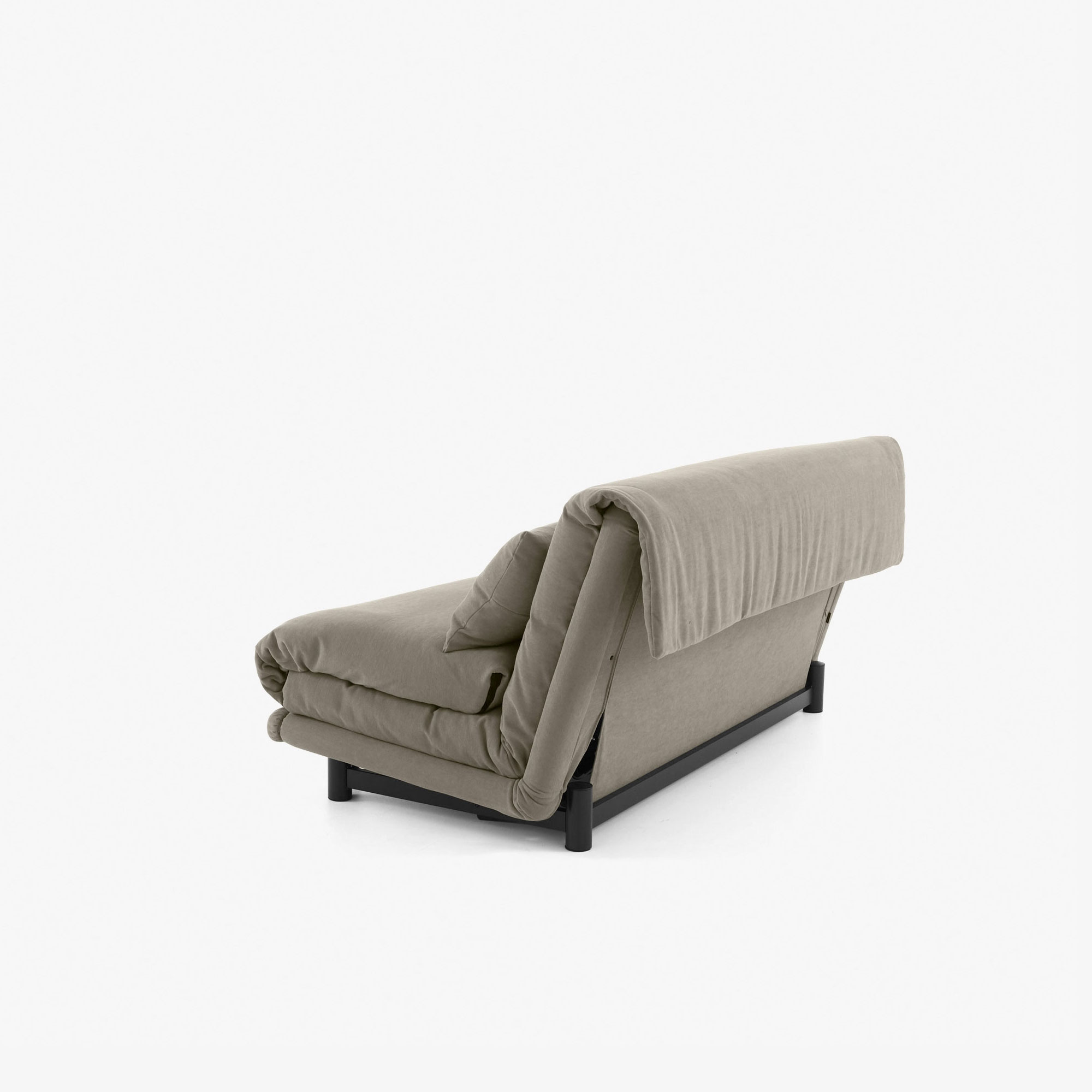 Multy first Bedsettee 155 without arms with lumbar cushions soft version amalfi fabric