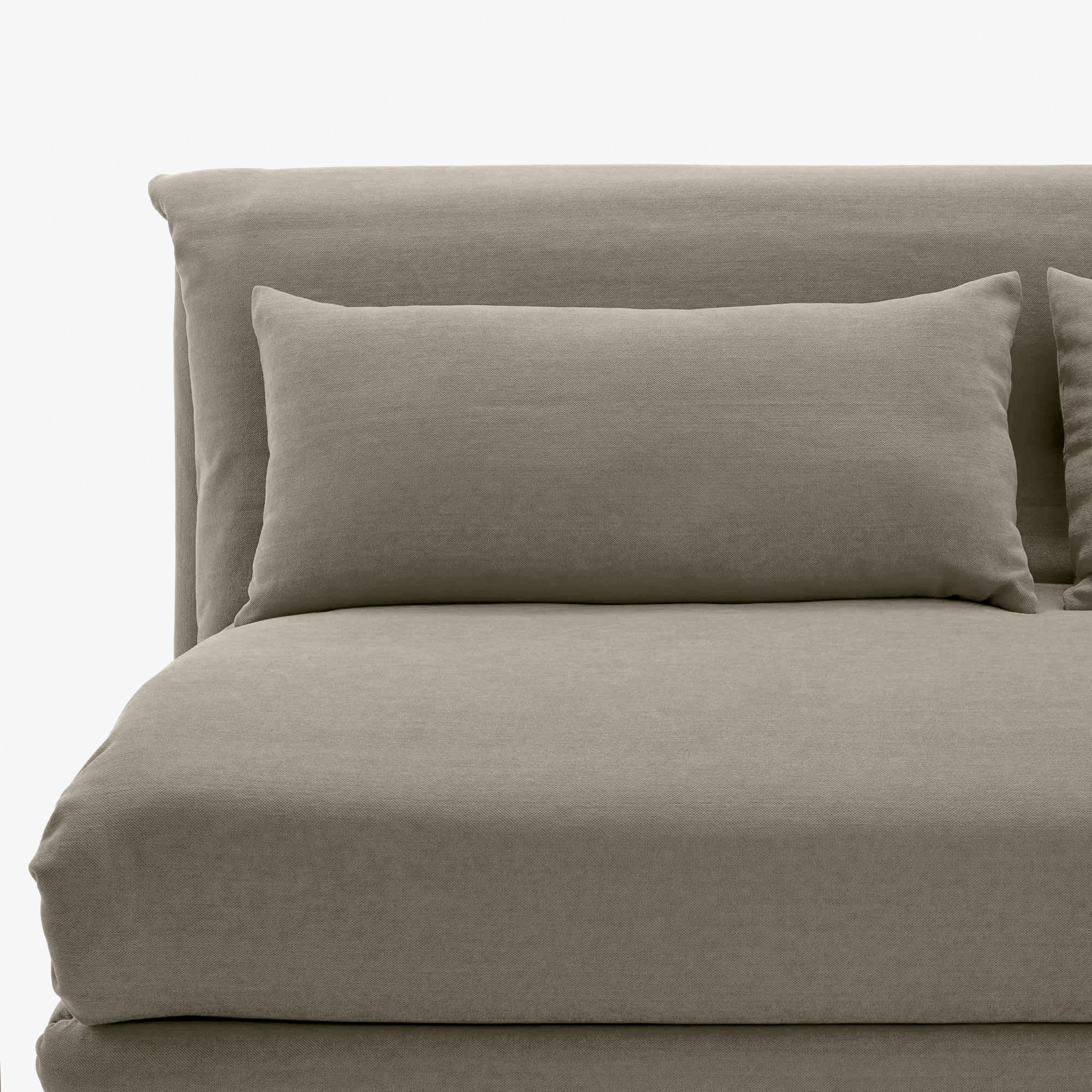 Multy first Bedsettee 155 without arms with lumbar cushions soft version amalfi fabric