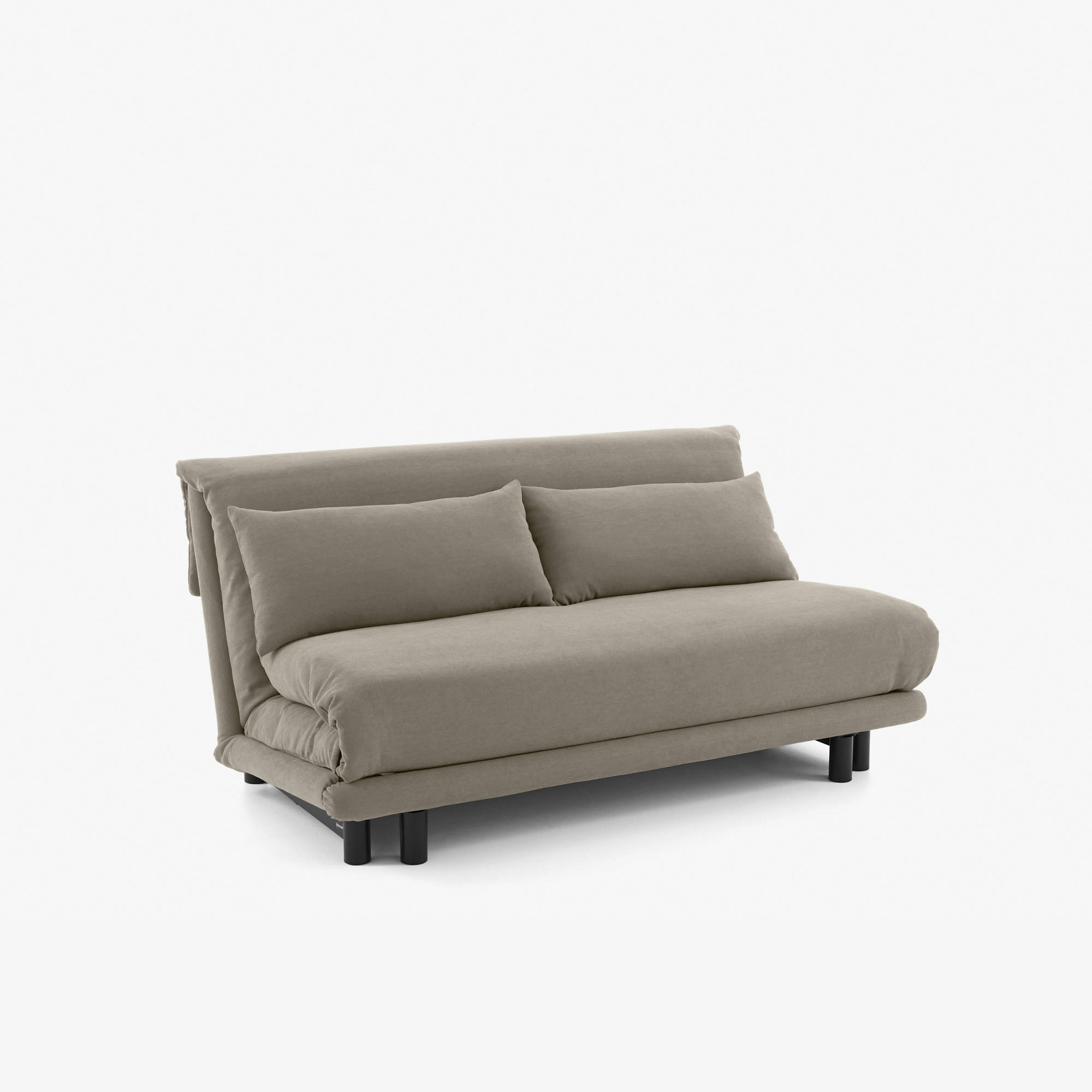 Multy first Bedsettee 155 without arms with lumbar cushions soft version amalfi fabric