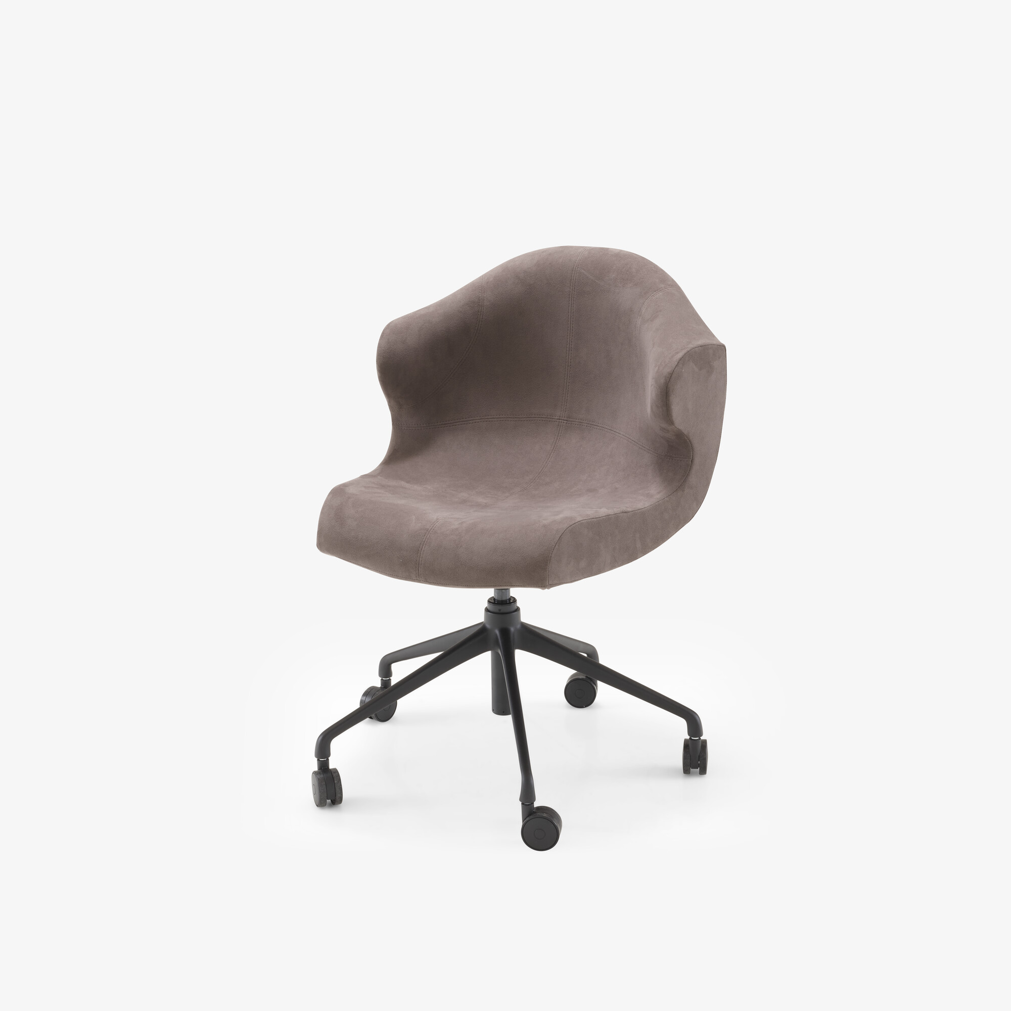 Alster Carver chair black base on castors