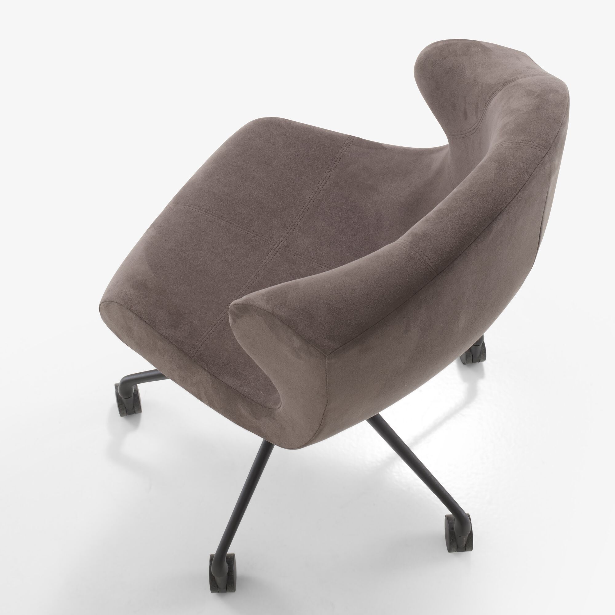 Alster Carver chair black base on castors