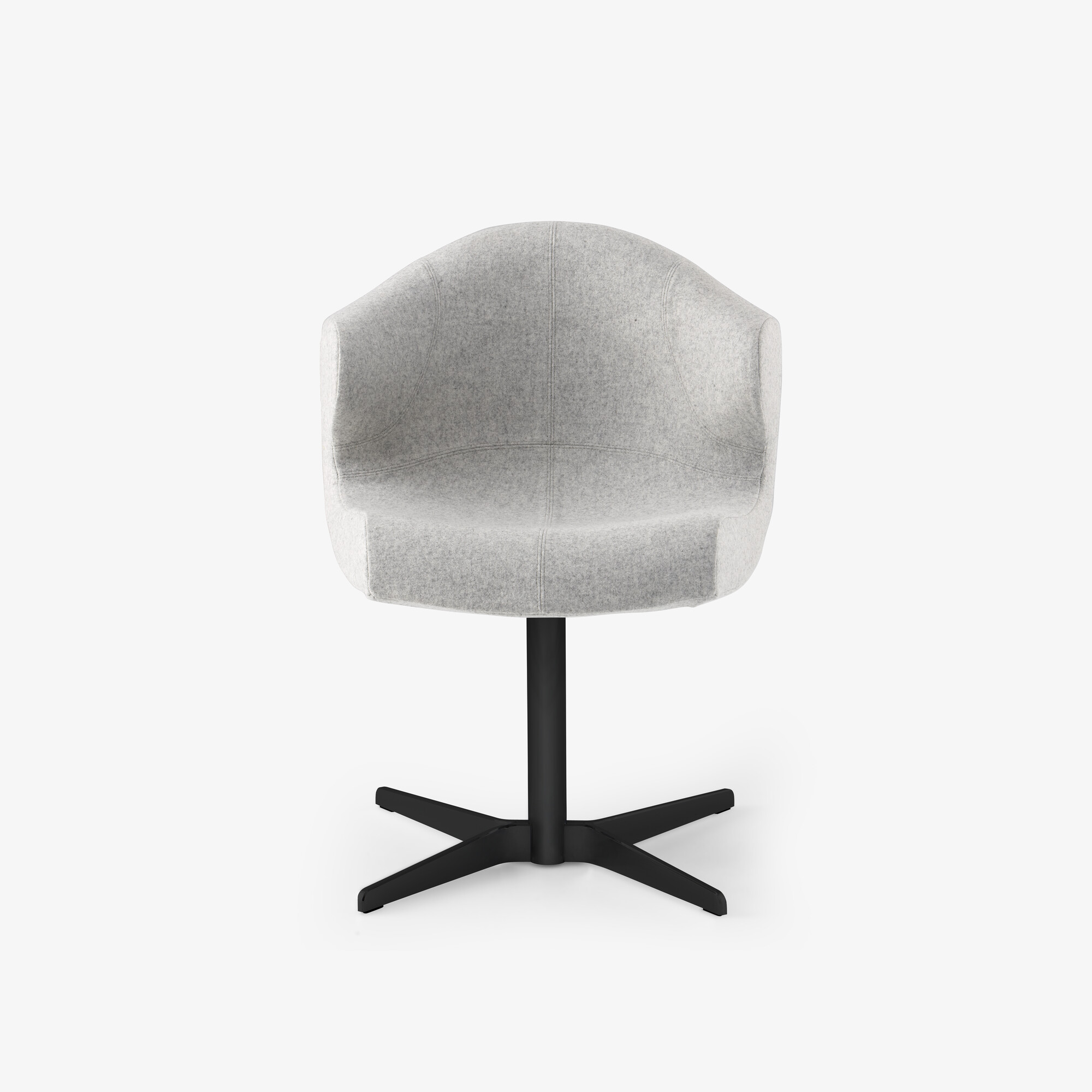 Alster Carver chair central pedestal – matt black