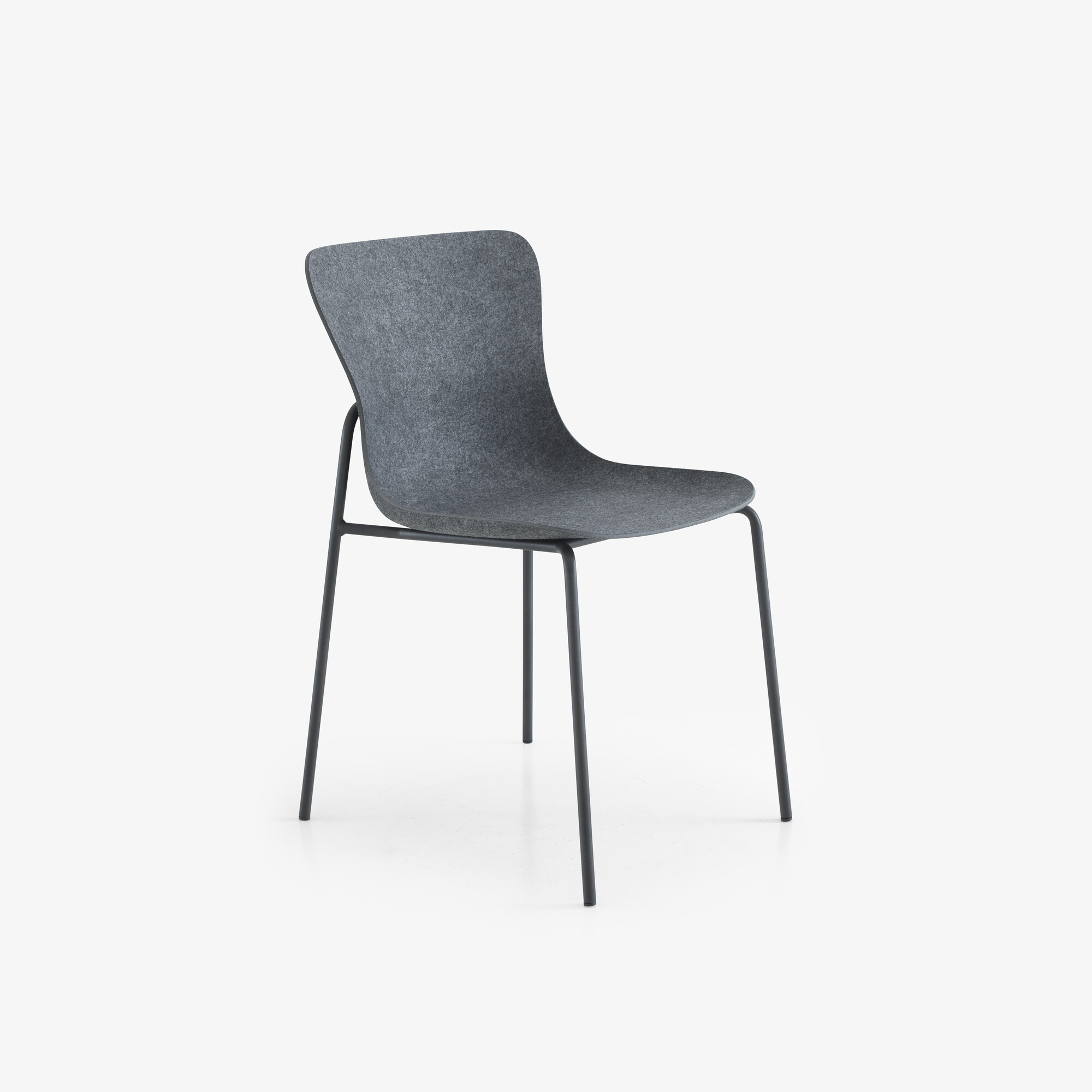 Ettoriano Chair anthracite metal base