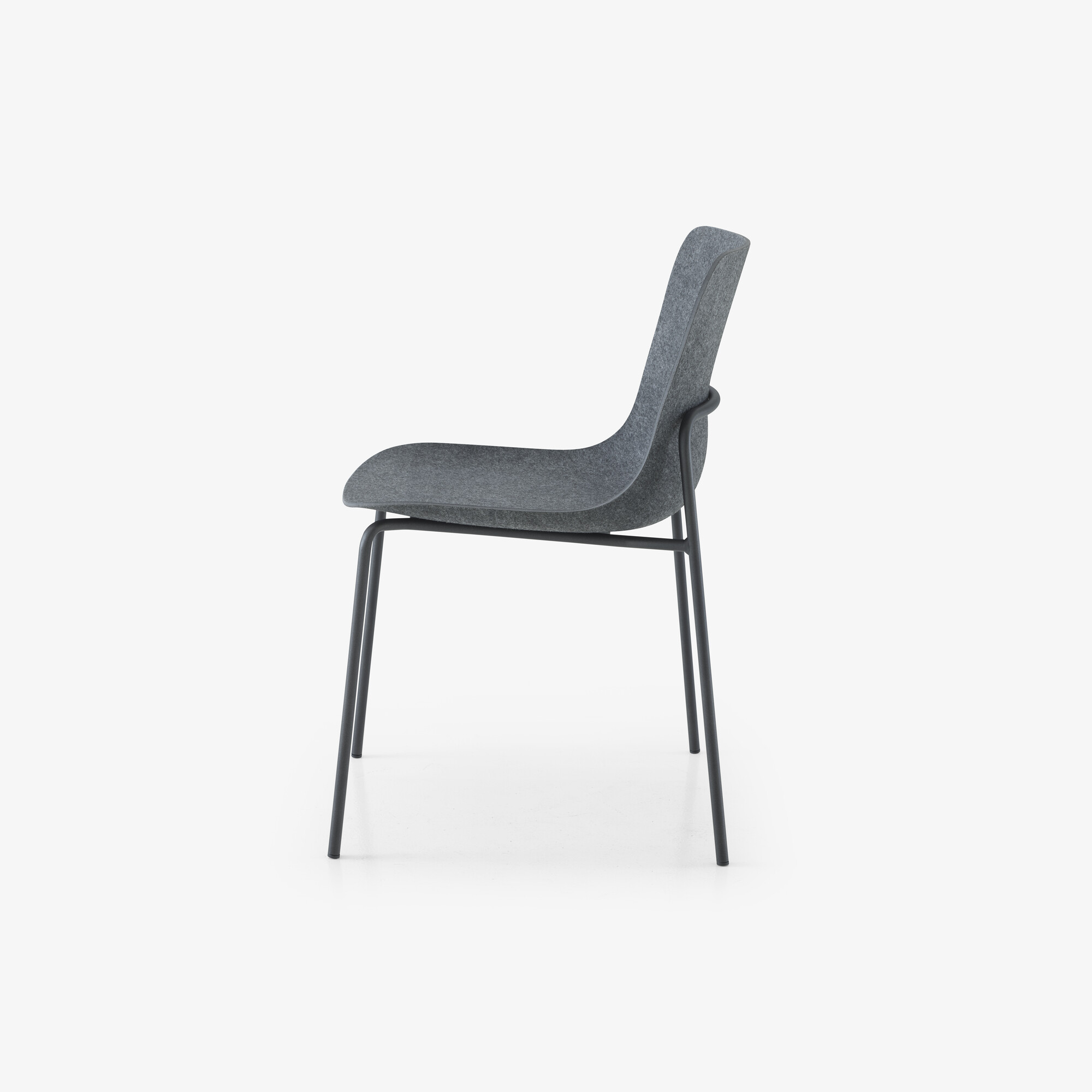 Ettoriano Chair anthracite metal base