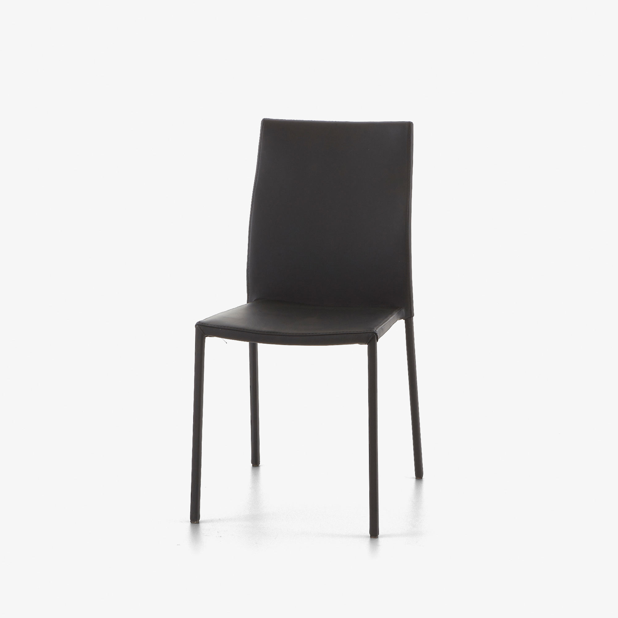 Slim chair Chair black leather