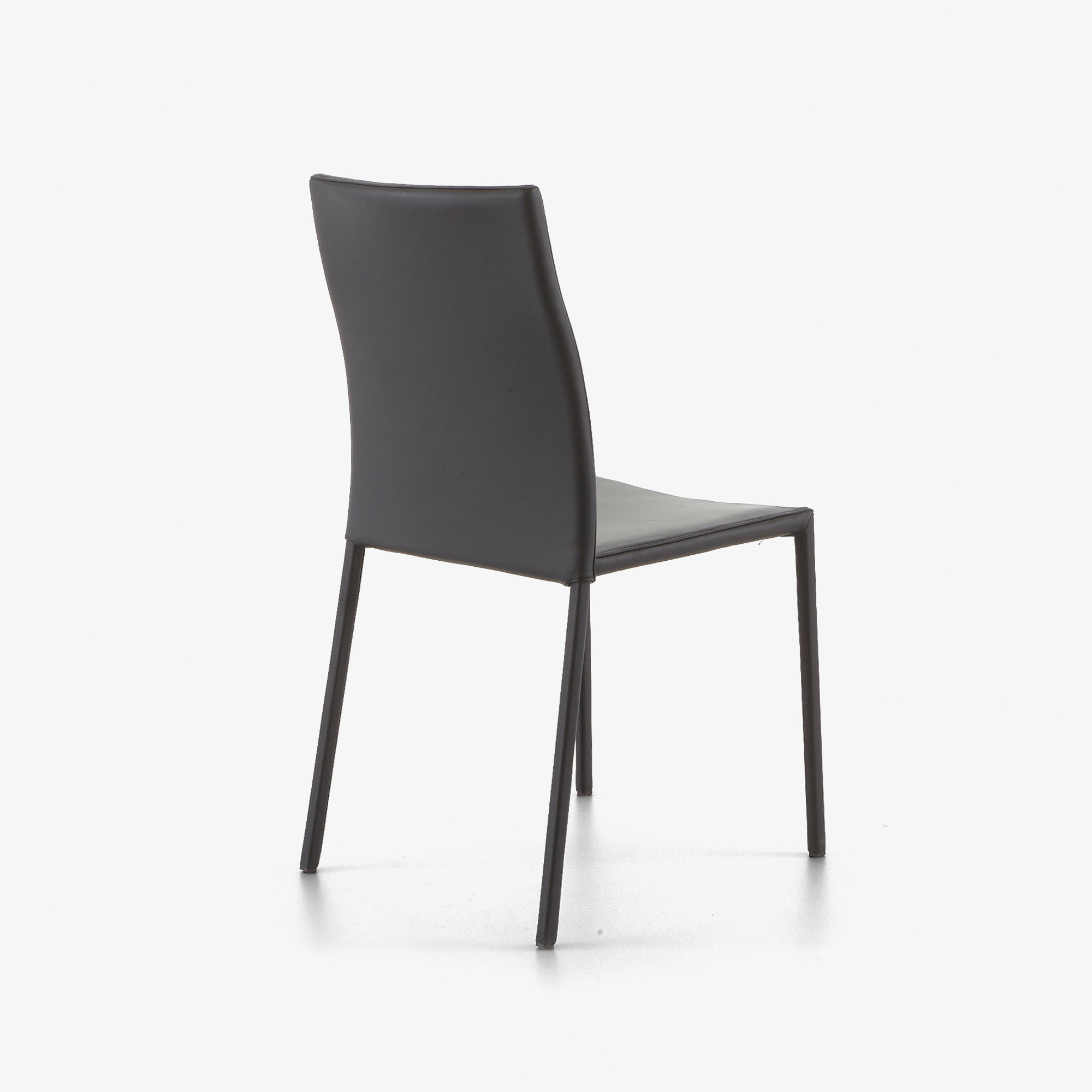Slim chair Chair black leather