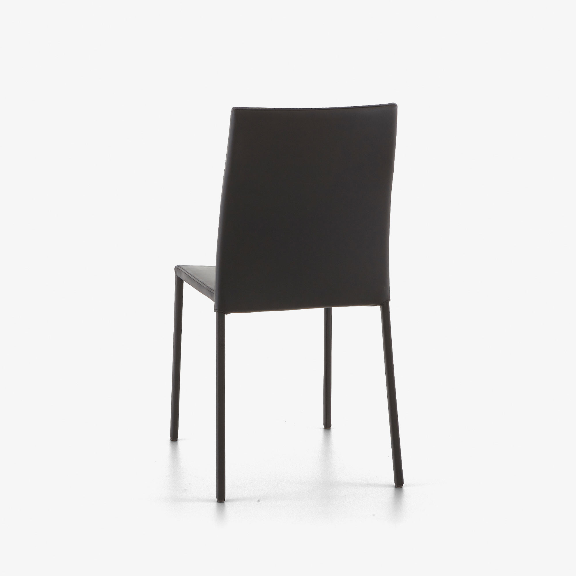 Slim chair Chair black leather