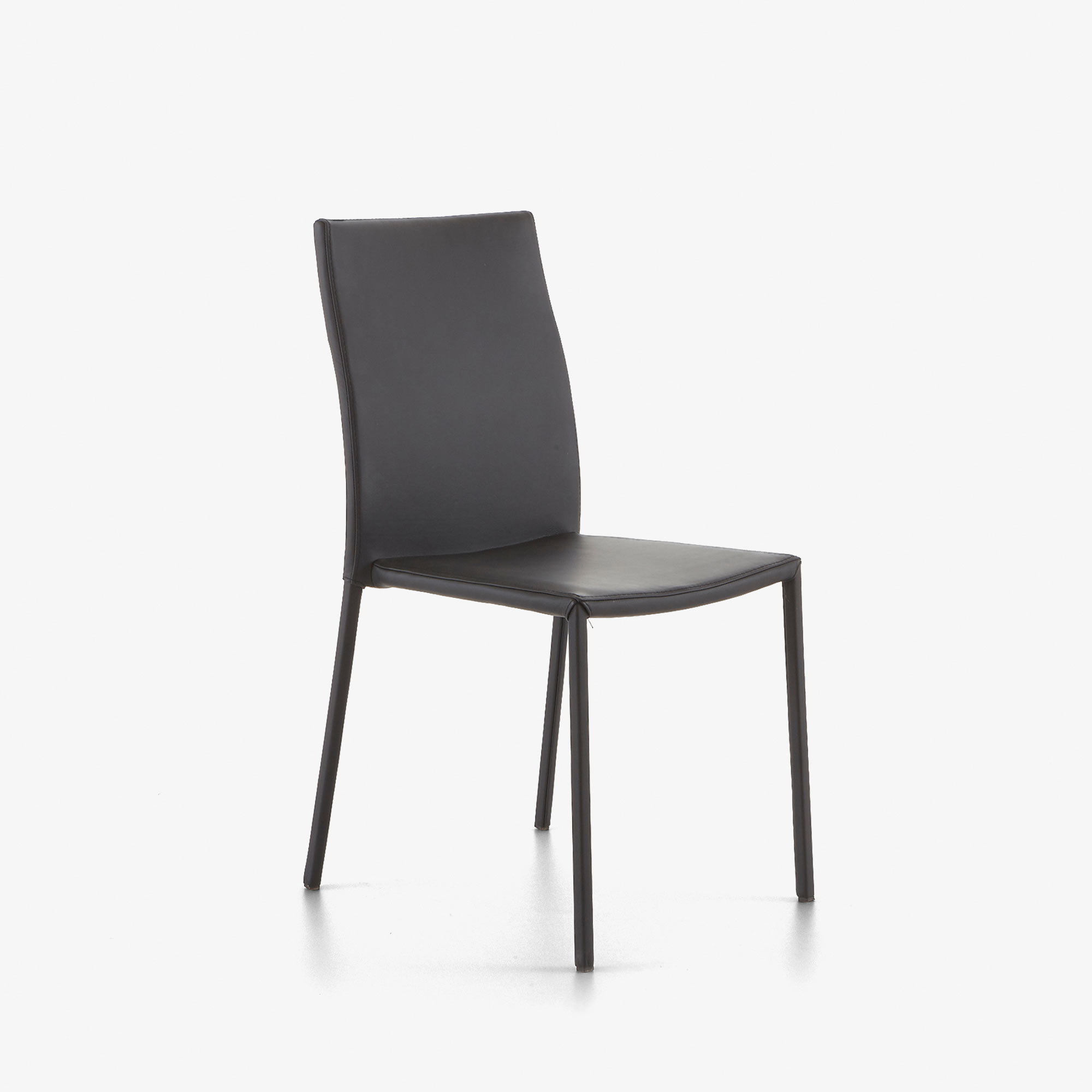 Slim chair Chair black leather