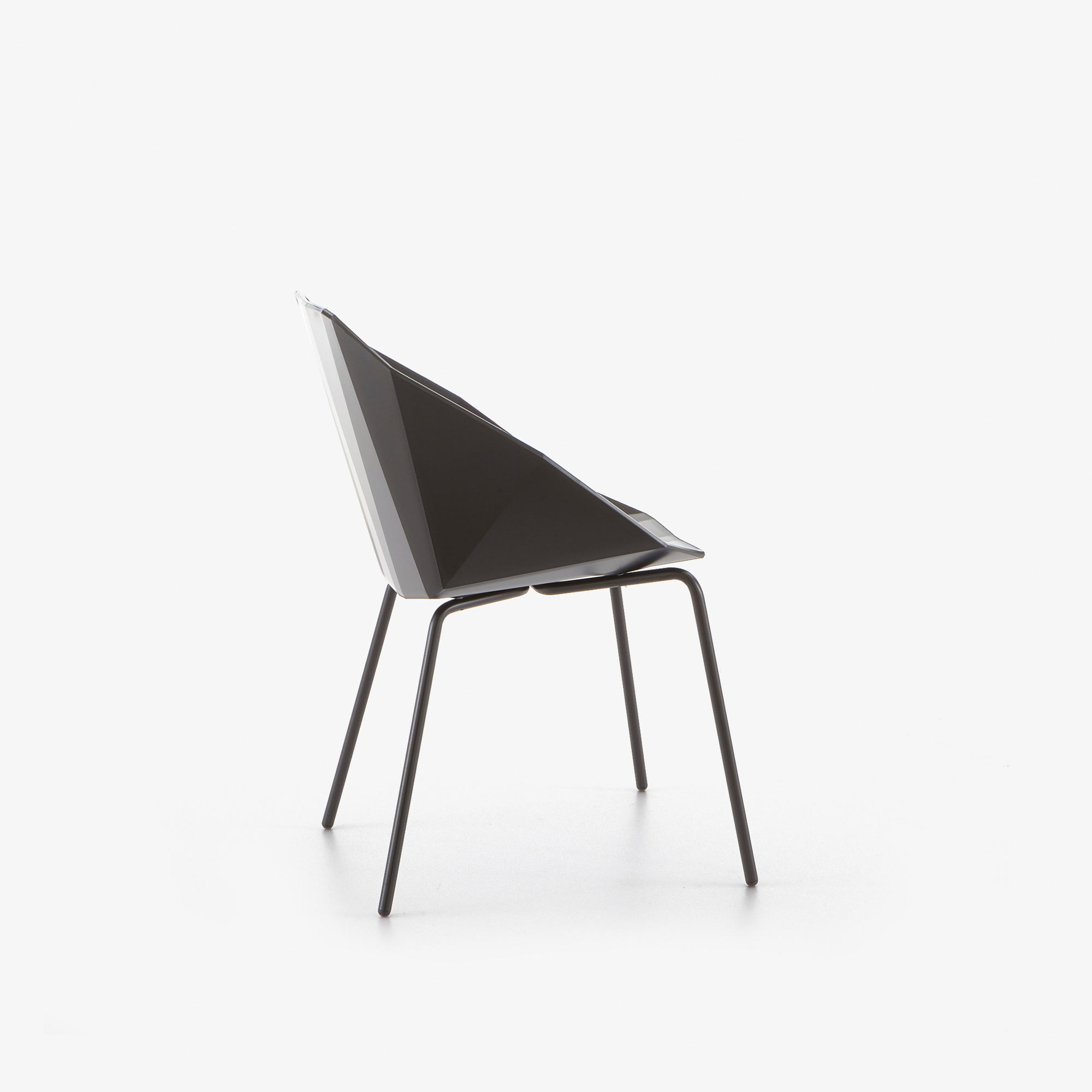 Rocher Chair/bridge black black lacquered base