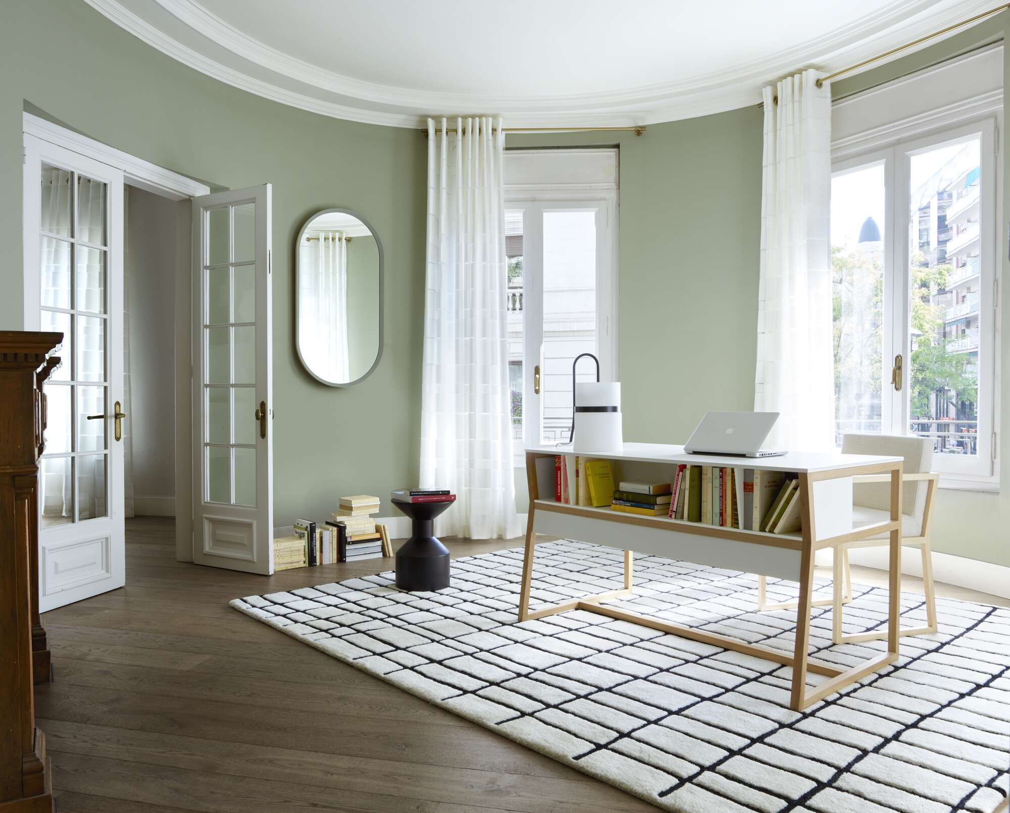 Geometry Stool black