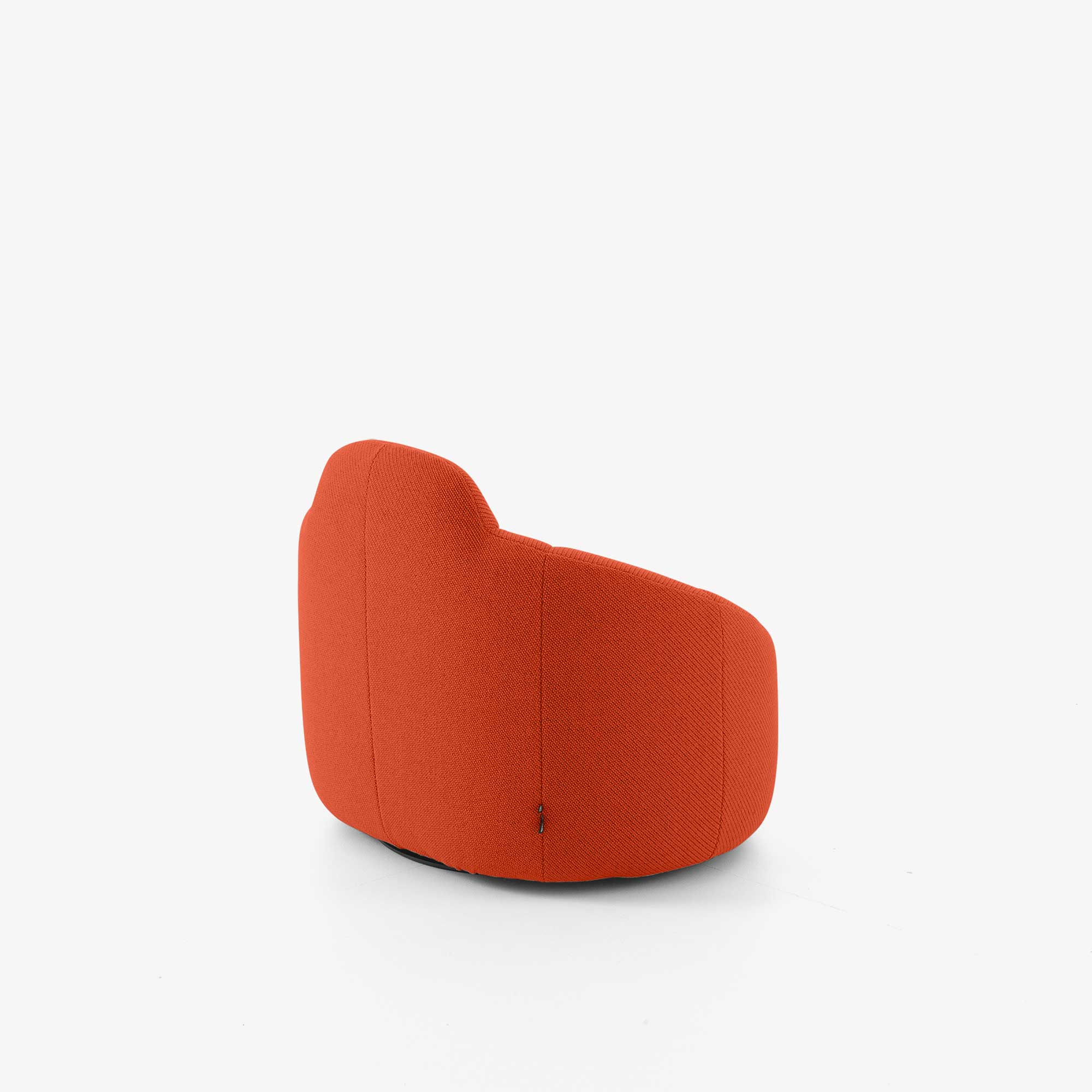 Pumpkin Swivelling armchair high back
